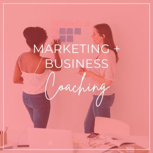 two women discussing Marketing and Business Coaching with Created Social